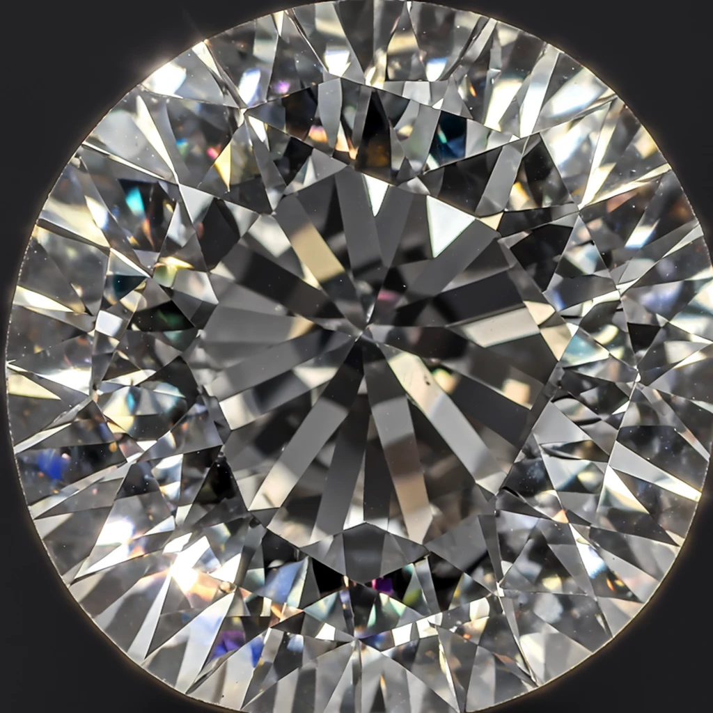 Multicolored sparkling diamonds reflect light piled up on a black background.