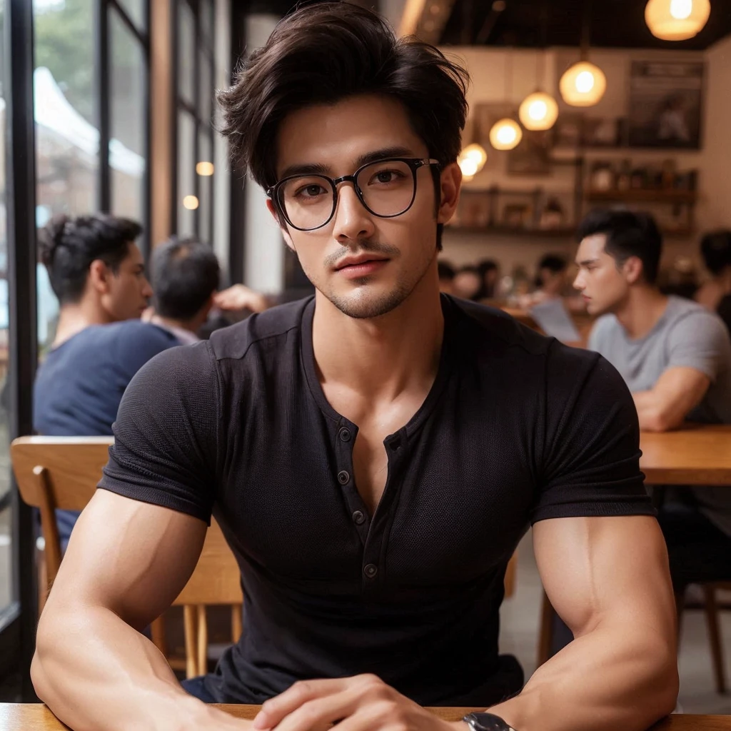 a hyper realistic, insanely detailed portrait of a handsome men, extremely detailed texture, dramatic lighting, cinematic composition, volumetric lighting, photorealistic, 8K, high quality, masterpiece