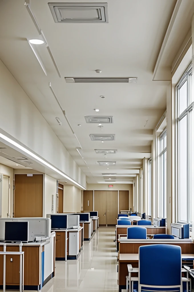 Actual hospital settings wherein the nurse is collaborating with other health care workers and the patient