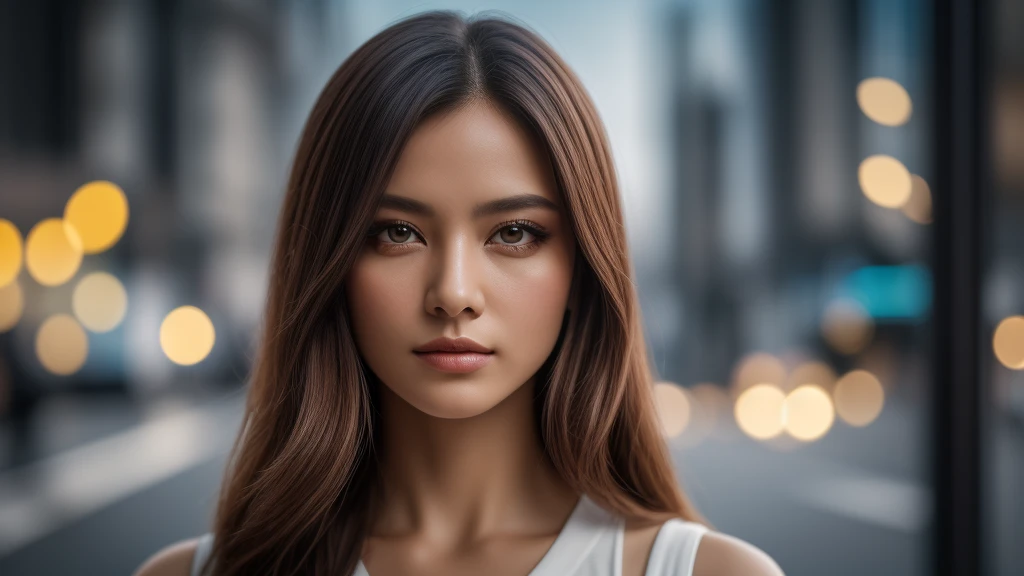 tmasterpiece,best qualtiy,hdr, hyper HD, 8K,Bokeh,Ultra-fine painting,Sharp focus,Physically-based rendering,Extreme detail description,portraitures,half-body photo,looking at viewer, (EOS R8, 50 millimeters, F1.2, 8K, RAW photo:1.2)