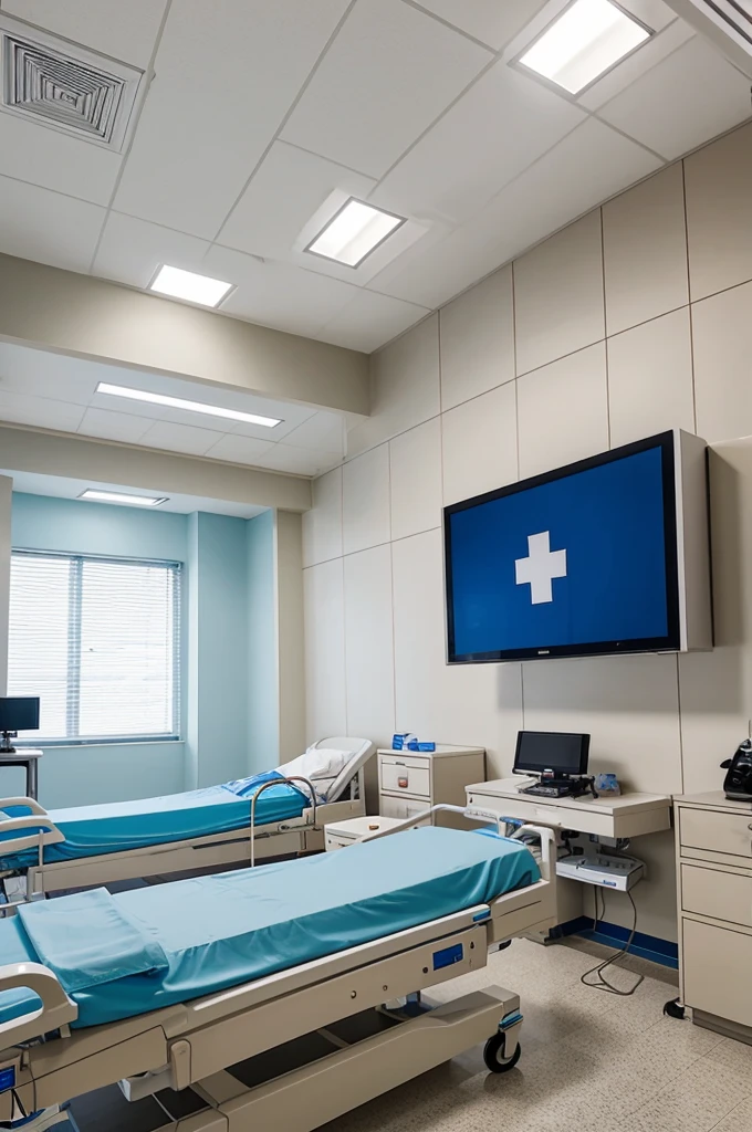 Actual hospital settings wherein the nurse is collaborating with other health care workers and the patient