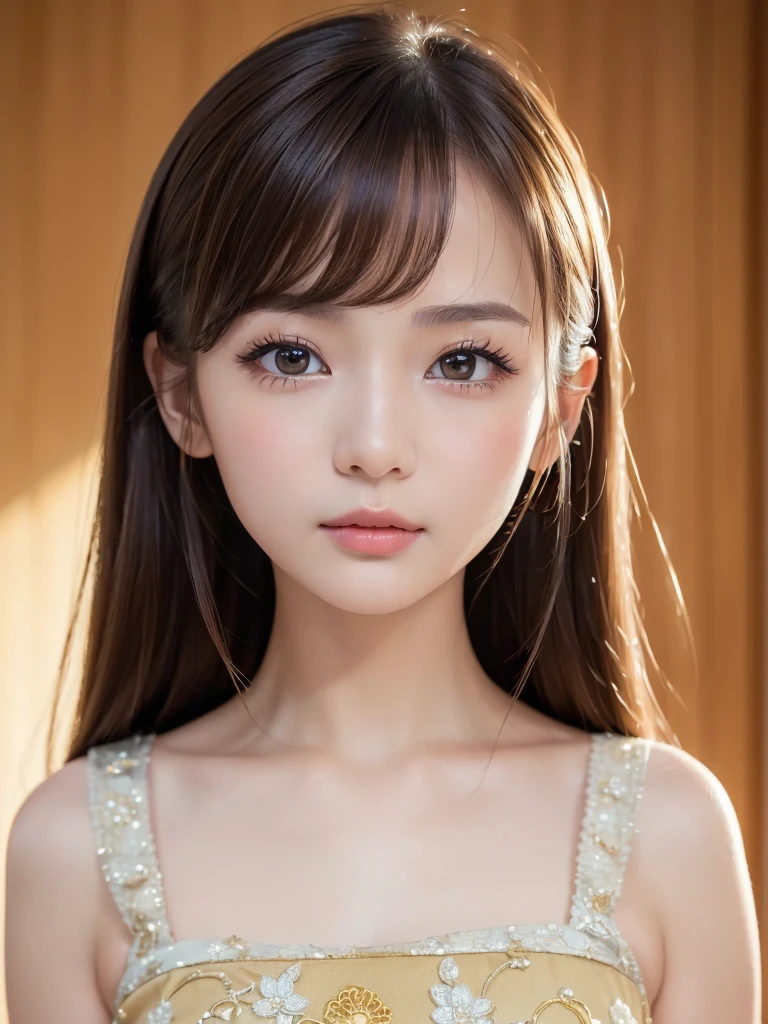 Best image quality, 8K, (Ultra-high resolution:1.5,Japanese,Delicate eyes,Sensitive face,Attractive face、palace、naked、tiara、