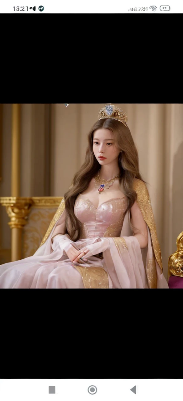 Name: Princess Elizabeth of Sonora
Appearance:
• Hair: Long, wavy, golden brown hair reaching almost to the waist. Her hair is often decorated with gold pins and tiaras with precious stones.
• Eyes: Large, almond-shaped, sapphire-colored, sparkling with wisdom and kindness.
• Skin: Light, with a slight blush that indicates her noble origin.
• Body: Slender and graceful, with graceful features that radiate nobility and majesty.
Clothes:
• She wears elaborate dresses made of silk and velvet, embroidered with gold and silver thread. Her favorite colors are royal blue and magenta.
• Her dresses are often decorated with family crests and symbols of empire, emphasizing her high status.
• An important element of her wardrobe is a cape made of white fur, symbolizing the purity and majesty of the Sonoran Empire.
Accessories:
• On her head she wears a diadem of diamonds and sapphires, which she inherited from her mother.
• Around her neck hangs a ruby necklace, a family heirloom and symbol of her lineage.
She also wears an Imperial signet ring on her right
hand, indicating its status
heir to the throne.
Features:
• Her demeanor is marked by great dignity and confidence. She knows how to control herself and always keeps calm even in the most difficult situations.
Elizabeth is known for her wisdom and justice, often participates in making important state decisions together with her father.
She also has a strong sense of duty to her empire and is willing to sacrifice personal interests for the welfare of her subjects.
Such a daughter of the emperor will become a pride
for the entire Sonoran Empire,
a symbol of her greatness and power.