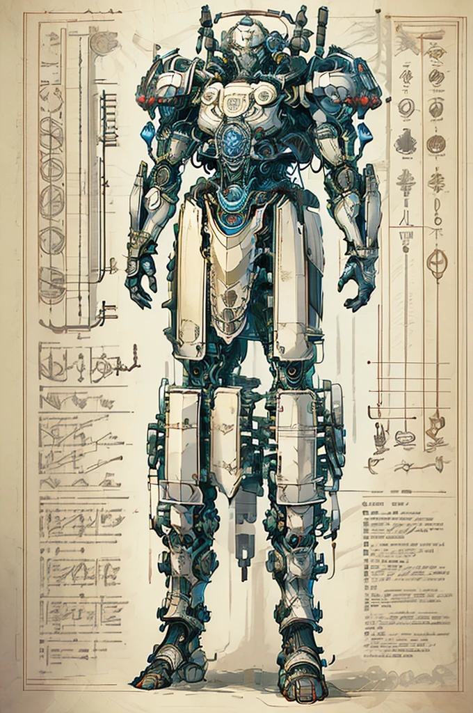 (highly detailed, intricate line work), engineering map, blueprint style, precise measurements and annotations, complex mechanical components, gears, circuits, and schematics, technical diagrams, (high resolution, ultra quality), clean layout, architectural drawing, professional engineering design, labeled parts, (monochrome:1.1, blue and white tones), (paper texture:1.2), (futuristic technology:1.3), CAD design, (3D rendering elements:0.8)
