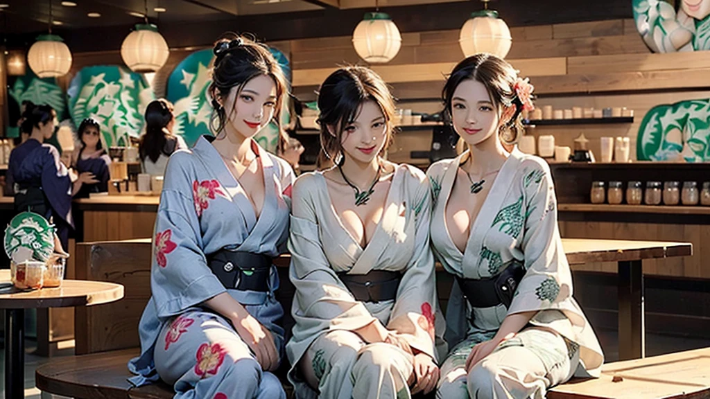 (((((((((Emphasize cleavage)))))))))
(((((((Bra is visible)))))))
(((((((((I can see your shoulders)))))))))
(((((((((Three Women)))))))))
(((((((((((Woman in floral yukata))))))))))
((((((White skin))))))
((((((Heavy makeup))))))
((((((Beautiful Face))))))
(((((((((Full body photo)))))))))
(((((((お洒落でcuteInside the Starbucks store)))))))
8k、RAW Photos、Highest quality、Super detailed、Super Resolution、Ultra HD、8k wallpaper、Amazing details
(((((((((((Inside the Starbucks store)))))))))))、
((((((Sit down and eat cake、Drink Starbucks coffee、smile))))))、((Heart Necklace))
Modern and sleek design:Interior design using natural materials、Many of the designs are warm and made using wood and metal.。 Large windows:自然光をたっぷり取り入れるためのLarge windowsがあり、Providing a bright and open space。 Green Interior:Potted plants are effectively placed、It creates a relaxing atmosphere。 artwork:Works by local artists、Starbucks-related art on display。 Cozy seating:Cushioned chairs and sofas、Bar sheet etc.、A variety of seating options available。 Open kitchen area:Being able to see how drinks and food are made、We provide peace of mind and transparency。 Unique lighting:Antique lamps and chandelierodern lighting fixtures are used。 Comfortable background music:Relaxing music is playing、A comfortable space is provided。 Wide々Table space:一人でもグループでも使いやすいWide々There is a table with。 Community Table:There is a large table where you can socialize with other customers.。 Seasonal decorations:The decorations are themed according to the season.。 Design with a local feel:The design incorporates the local culture and characteristics.。 Fragrance production:コーヒーの香りが店内にWideがり、A space that satisfies the five senses has been created.。 Conversation with a barista:フレンドリーなConversation with a baristaが楽しめるカウンターエリアがあります。
8k、RAW Photos、Highest quality、masterpiece:1.2、Super detailed、Super Resolution、Ultra HD、8k wallpaper、Amazing details、Photorealistic:1.4、Having fun by the water、Full Body Shot、Full body photo、High-resolution RAW color photos、Professional photos、A scene full of emotion、Very detailed and beautiful、Ultra HD、8k wallpaper、Amazing details、Huge file sizes、Highly detailed beautiful girls、Highly detailed face Highly detailed eyes、Extremely realistic skin、 Highly detailed fingers, Highly detailed nose, Highly detailed mouth, Perfect Anatomy, Highly detailed background, Highly detailed clothing, Teen, cute女の子, Famous Japanese Idols, cute, Realistic body, Slender, White skin, Glowing Skin, Slim body, Realistic Face, Delicate eyes, double eyelid,
