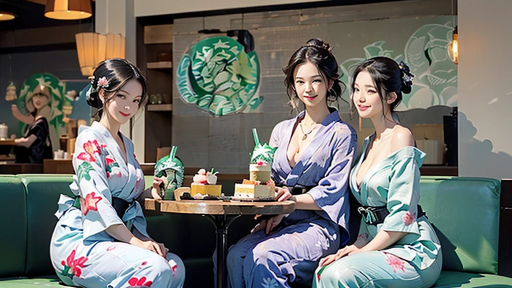 (((((((((Emphasize cleavage)))))))))
(((((((Bra is visible)))))))
(((((((((I can see your shoulders)))))))))
(((((((((Three Women)))))))))
(((((((((((Woman in floral yukata))))))))))
((((((White skin))))))
((((((Heavy makeup))))))
((((((Beautiful Face))))))
(((((((((Full body photo)))))))))
(((((((お洒落でcuteInside the Starbucks store)))))))
8k、RAW Photos、Highest quality、Super detailed、Super Resolution、Ultra HD、8k wallpaper、Amazing details
(((((((((((Inside the Starbucks store)))))))))))、
((((((Sit down and eat cake、Drink Starbucks coffee、smile))))))、((Heart Necklace))
Modern and sleek design:Interior design using natural materials、Many of the designs are warm and made using wood and metal.。 Large windows:自然光をたっぷり取り入れるためのLarge windowsがあり、Providing a bright and open space。 Green Interior:Potted plants are effectively placed、It creates a relaxing atmosphere。 artwork:Works by local artists、Starbucks-related art on display。 Cozy seating:Cushioned chairs and sofas、Bar sheet etc.、A variety of seating options available。 Open kitchen area:Being able to see how drinks and food are made、We provide peace of mind and transparency。 Unique lighting:Antique lamps and chandelierodern lighting fixtures are used。 Comfortable background music:Relaxing music is playing、A comfortable space is provided。 Wide々Table space:一人でもグループでも使いやすいWide々There is a table with。 Community Table:There is a large table where you can socialize with other customers.。 Seasonal decorations:The decorations are themed according to the season.。 Design with a local feel:The design incorporates the local culture and characteristics.。 Fragrance production:コーヒーの香りが店内にWideがり、A space that satisfies the five senses has been created.。 Conversation with a barista:フレンドリーなConversation with a baristaが楽しめるカウンターエリアがあります。
8k、RAW Photos、Highest quality、masterpiece:1.2、Super detailed、Super Resolution、Ultra HD、8k wallpaper、Amazing details、Photorealistic:1.4、Having fun by the water、Full Body Shot、Full body photo、High-resolution RAW color photos、Professional photos、A scene full of emotion、Very detailed and beautiful、Ultra HD、8k wallpaper、Amazing details、Huge file sizes、Highly detailed beautiful girls、Highly detailed face Highly detailed eyes、Extremely realistic skin、 Highly detailed fingers, Highly detailed nose, Highly detailed mouth, Perfect Anatomy, Highly detailed background, Highly detailed clothing, , cute女の子, Famous Japanese Idols, cute, Realistic body, Slender, White skin, Glowing Skin, Slim body, Realistic Face, Delicate eyes, double eyelid,