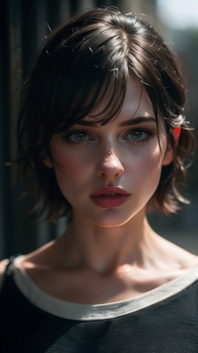 (((ultra realistic))) photo, head of&#39;artwork, superior quality, (pale skin), (Visage et yeux ultra detaileds:1.2), 1 fille, adulte, ((in one size too , tight lingerie)),showy tits, ((very thick eye makeup, mascara rose)), ((detailed fake lips)), ((wavy white hair)), ((Elegant hairstyle)) , (({huge|gigantic|large|huge|mega|faux} Breasts raised)), (Very fine size). ((très gros décolleté)), Photo shoot, (gentle) lighting, (The play of light and&#39;shadows), depth of ﬁeld, bokeh, (attention particulière aux détails de la peau: 1.2), (attention particulière à la taille huge des seins: 1.2), (((attention particulière à la taille des vêtements très serrés: 1.2))), Detailed texture, pores on skin, oily skin. (Erotic atmosphere of the setting. Color range - purple, rose, Tonnes), rd, ((grain de film)), ((des rayons)), (dazzle), ((Corps du haut du corps)) , ultra detailed,