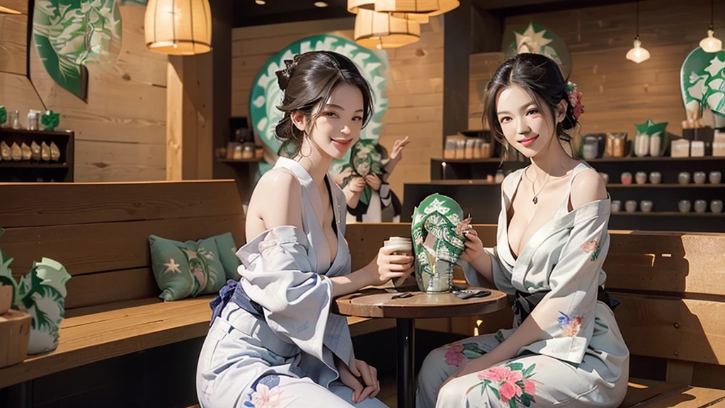 (((((((((Emphasize cleavage)))))))))
(((((((Bra is visible)))))))
(((((((((I can see your shoulders)))))))))
(((((((((Three Women)))))))))
(((((((((((Woman in floral yukata))))))))))
((((((White skin))))))
((((((Heavy makeup))))))
((((((Beautiful Face))))))
(((((((((Full body photo)))))))))
(((((((お洒落でcuteInside the Starbucks store)))))))
8k、RAW Photos、Highest quality、Super detailed、Super Resolution、Ultra HD、8k wallpaper、Amazing details
(((((((((((Inside the Starbucks store)))))))))))、
((((((Sit down and eat cake、Drink Starbucks coffee、smile))))))、((Heart Necklace))
Modern and sleek design:Interior design using natural materials、Many of the designs are warm and made using wood and metal.。 Large windows:自然光をたっぷり取り入れるためのLarge windowsがあり、Providing a bright and open space。 Green Interior:Potted plants are effectively placed、It creates a relaxing atmosphere。 artwork:Works by local artists、Starbucks-related art on display。 Cozy seating:Cushioned chairs and sofas、Bar sheet etc.、A variety of seating options available。 Open kitchen area:Being able to see how drinks and food are made、We provide peace of mind and transparency。 Unique lighting:Antique lamps and chandelierodern lighting fixtures are used。 Comfortable background music:Relaxing music is playing、A comfortable space is provided。 Wide々Table space:一人でもグループでも使いやすいWide々There is a table with。 Community Table:There is a large table where you can socialize with other customers.。 Seasonal decorations:The decorations are themed according to the season.。 Design with a local feel:The design incorporates the local culture and characteristics.。 Fragrance production:コーヒーの香りが店内にWideがり、A space that satisfies the five senses has been created.。 Conversation with a barista:フレンドリーなConversation with a baristaが楽しめるカウンターエリアがあります。
8k、RAW Photos、Highest quality、masterpiece:1.2、Super detailed、Super Resolution、Ultra HD、8k wallpaper、Amazing details、Photorealistic:1.4、Having fun by the water、Full Body Shot、Full body photo、High-resolution RAW color photos、Professional photos、A scene full of emotion、Very detailed and beautiful、Ultra HD、8k wallpaper、Amazing details、Huge file sizes、Highly detailed beautiful girls、Highly detailed face Highly detailed eyes、Extremely realistic skin、 Highly detailed fingers, Highly detailed nose, Highly detailed mouth, Perfect Anatomy, Highly detailed background, Highly detailed clothing, Teen, cute女の子, Famous Japanese Idols, cute, Realistic body, Slender, White skin, Glowing Skin, Slim body, Realistic Face, Delicate eyes, double eyelid,Small hands