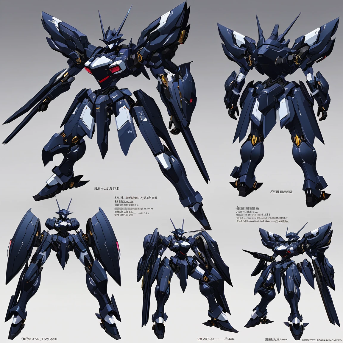 (Same robot unit, front, ~ ~ side, ria), (whole body), Character Reference Sheet, Concept Art, detailed character design, driving force frontボディー view, driving force ~ ~ sideボディー view, driving force riaボディー view, View from three angles, Shiny Black Robot, Matte Black, Jet Black Mica Paint, Pearl Paint.、Mecha aesthetics、Body structure based on mechanical engineering theory、Designed by Noriyuki Jinguji、The edges of the body have a bright Majorla finish...、Detailed digital anime art、Best Anime8k wallpaper, 2.5次元的アニメMecha aesthetics, 8KによるVery detailedなデジタルアート, Robot Dragon Head、Wallop and Krentz Kuschaert、Very detailedなアニメ、advanced digital animation art, Very detailed, Character Reference Sheet, Concept Art, detailed character design, whole body illustration, whole body character design, black 戻るground, Robotic limbs