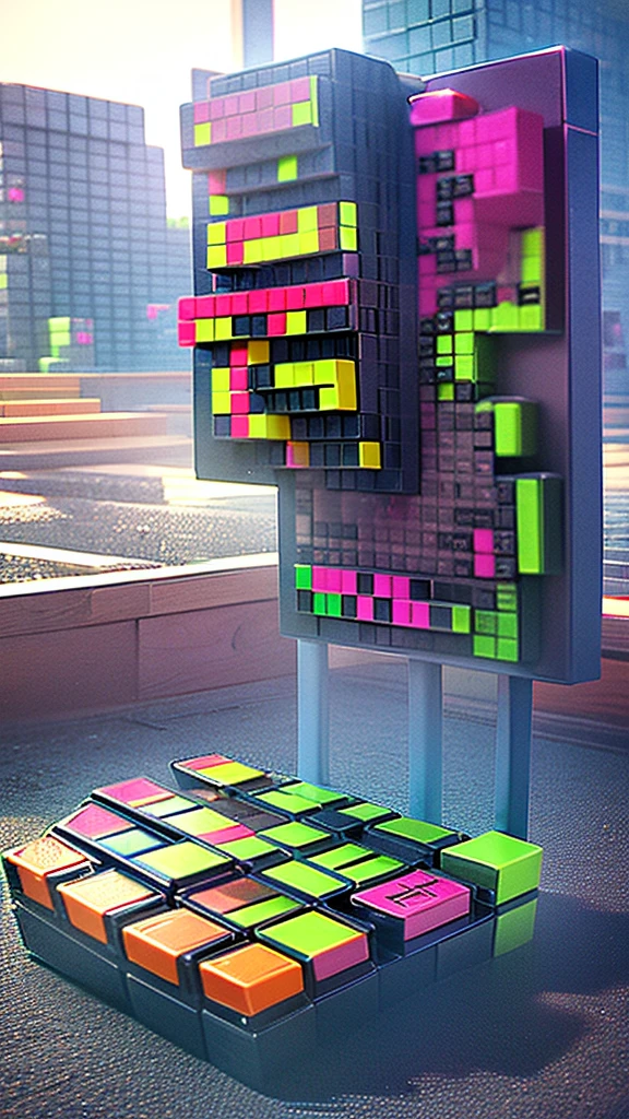 (((Casual))). game background. For mobile games. falling multi-colored (((Tetris figures))). Each figure has its own color. Against the background of abstraction. (((no hi-tech))).