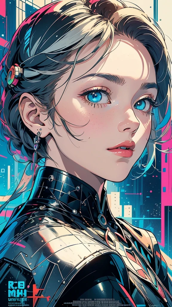 (((masterpiece, highest quality))),(((solo:1.2))),(((1girl:1.2))),32k wallpaper, very detailed, poster, vintage science fiction,(((((geometric cinematic movie poster))))), (bauhaus), shape,(((abstract))),(mid century modern),movie poster,(((((portfolio))))),(((((Close-up))))),(((((bust up))))),((((more various angle)))),(((highlight))),Vast landscape,((((heterochromia)))),(((complete. detailed face))),(((Extremely talented))),(((most complecated machine))),Colorful color scheme