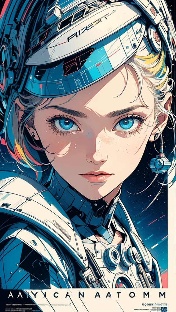 (((masterpiece, highest quality))),(((solo:1.2))),(((1girl:1.2))),32k wallpaper, very detailed, poster, vintage science fiction,(((((geometric cinematic movie poster))))), (bauhaus), shape,(((abstract))),(mid century modern),movie poster,(((((portfolio))))),(((((Close-up))))),(((((bust up))))),((((more various angle)))),(((highlight))),Vast landscape,((((heterochromia)))),(((complete. detailed face))),(((Extremely talented))),(((most complecated machine))),Colorful color scheme