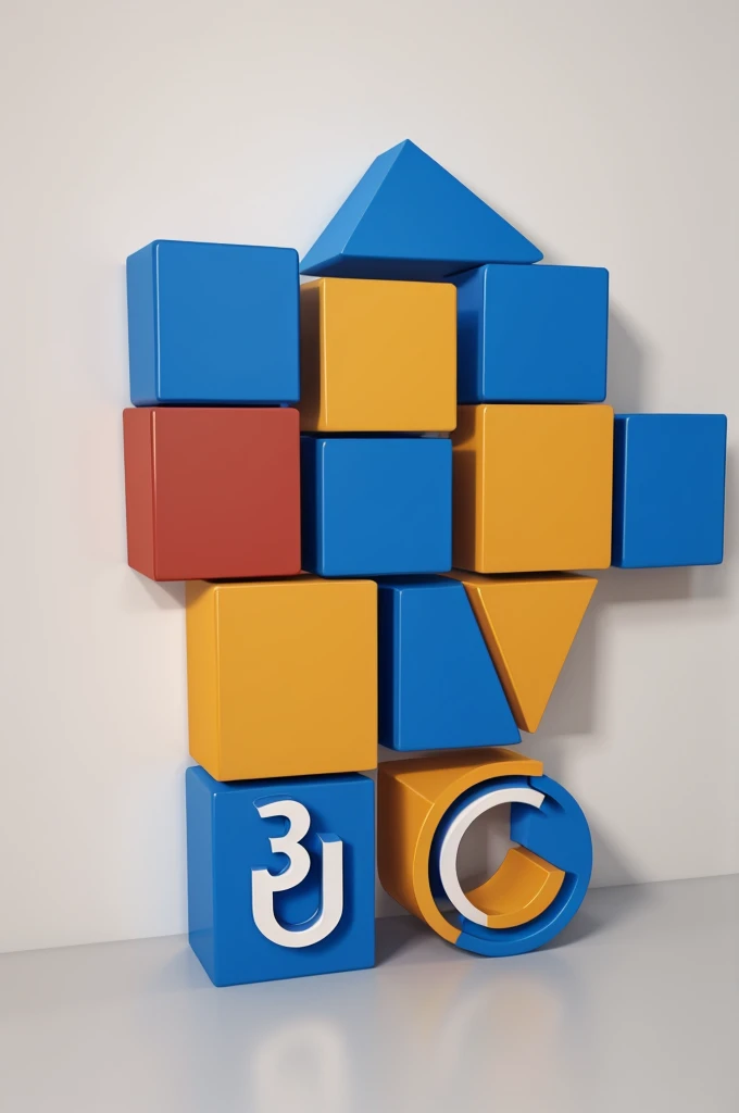Create a 3D logo with no (AGUIBE)