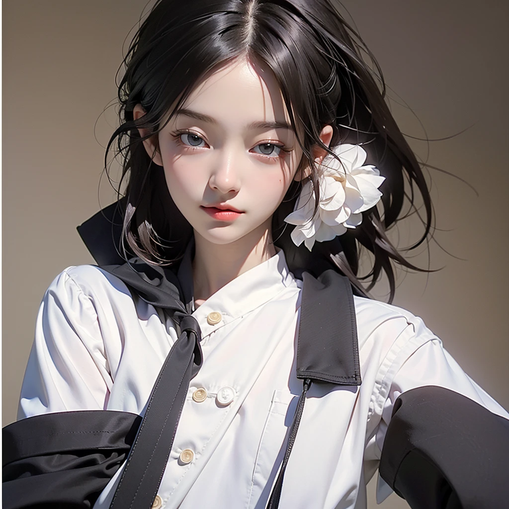 (masterpiece、Very detailed、8k、Highest quality:1.5)、((wonderful))、14-year-old idol high school girl、Short hair with bangs、White shirt、Panties in full view、