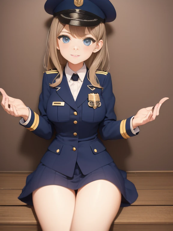 Beautiful girl in uniform