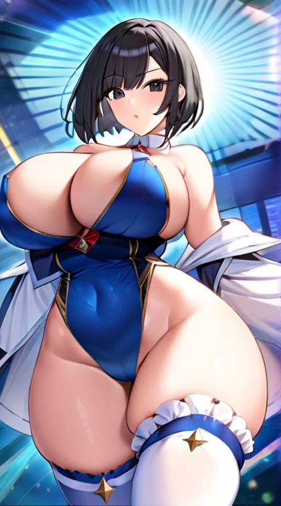 Bloomers,Big Breasts,Super Breasts,Black Hair,Bobcut