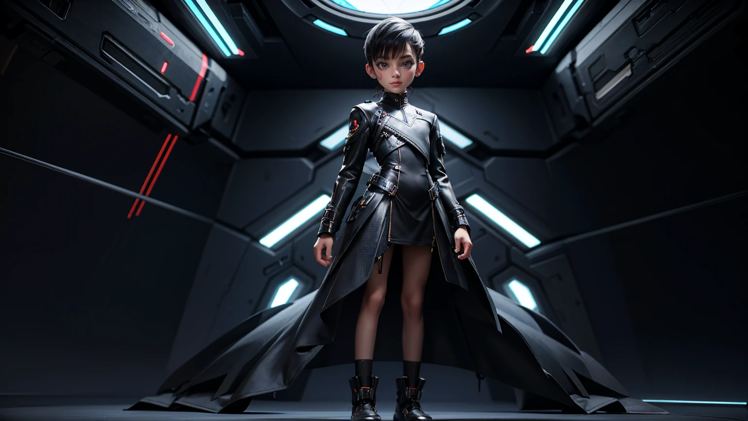 gaming boy, wearing a futuristic gaming dress, , black hairs, futuristic dress, gaming full straight standing pose, 14yo student, , Full body, boy, , gaming boy, Simple plain background, HD, standing, modern futuristic dress, front view, modern dresses, unique, Buzz Cut hair style, short hairs.