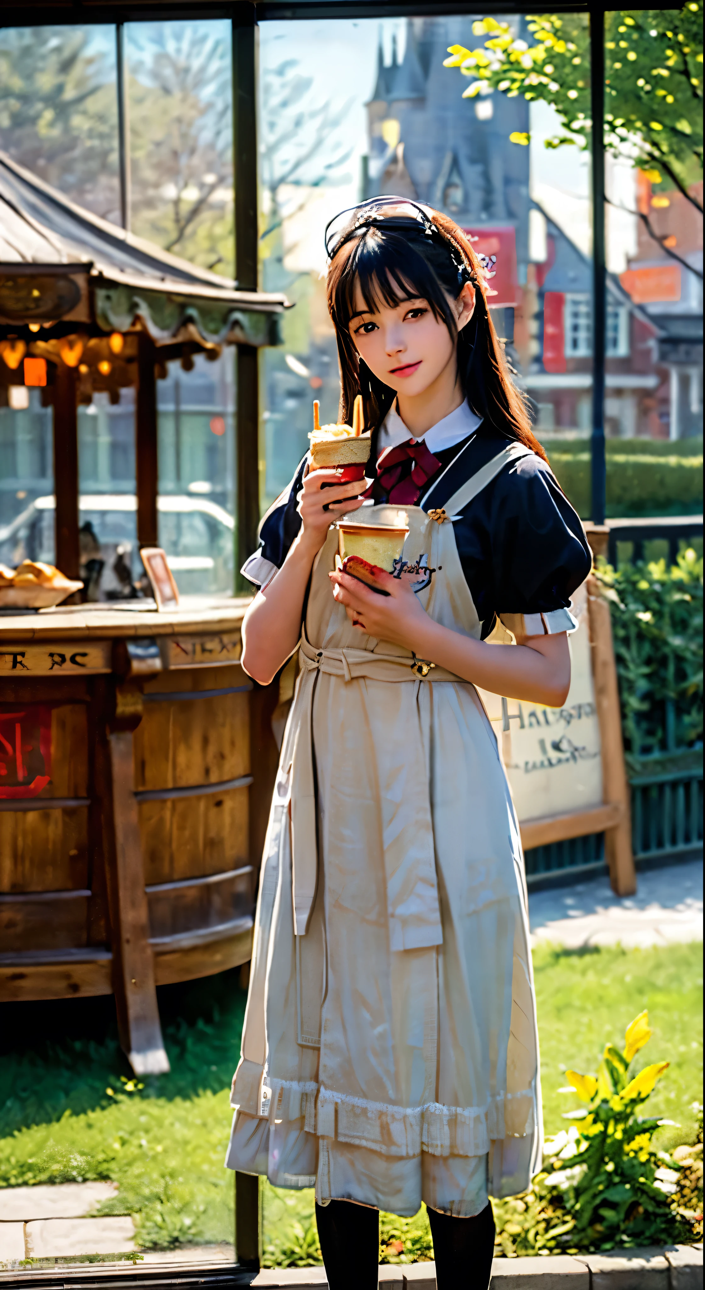 [(transparent background: 1.5)::5],(((masterpiece))),(((best quality))),(((extremely detailed))),illustration, mysterious,vivid color, shiny , (impressionism: 1.4), Pret A Manger, French Fries, Family Barrel, Fish and Chips, (snack bar), (food stand), london, harry potter, Harry Potter, wizarding world, eatery, cuisine, food service, typography, type design, magical style, mystical font, 