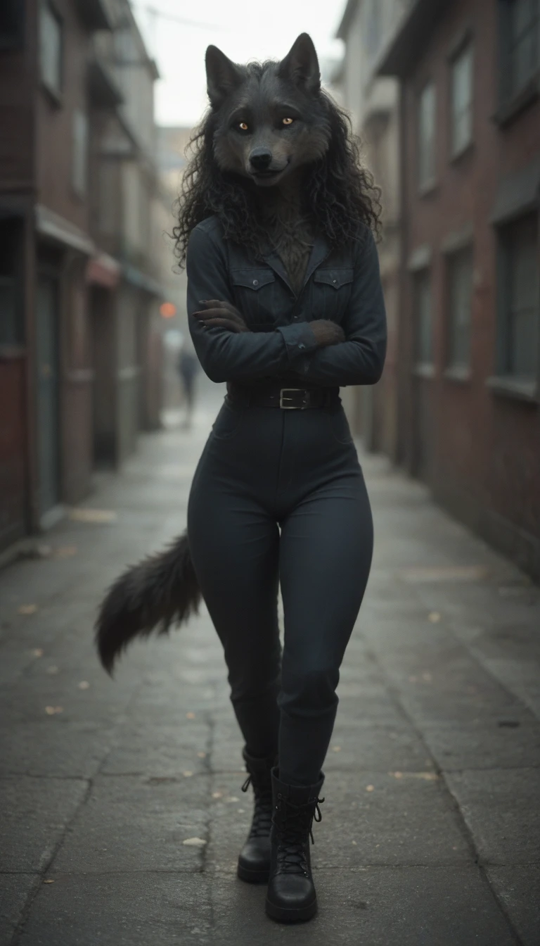 (zPDXL2), score_9, score_8_up, score_7_up, source_anime, 2d,
Best quality, Super detailed illustration, (furry wolf boy:1.4), (matte black fur color:1.4), feminine face and body, disheveled thick hair, old military clothing, ankle boots, shy smile, small waist, wide hips, Slim, Perfect body, full length
AissistXLv2, unaestheticXL_bp5, SimplePositiveXLv2, zPDXL2 PonyXLV6_Scores