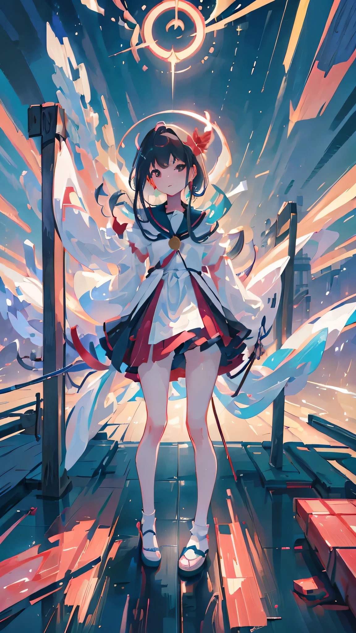 (((8k))), (((High resolution))),((Highest quality)),Beauty,Wizard,Serious face,Cane,Holding a cane in his right hand,Shrine garden,SakuraFubuki,ultra-realistic,8k,Ultra-fine,Super detailed,Sparkling,A red aura emerges from the body