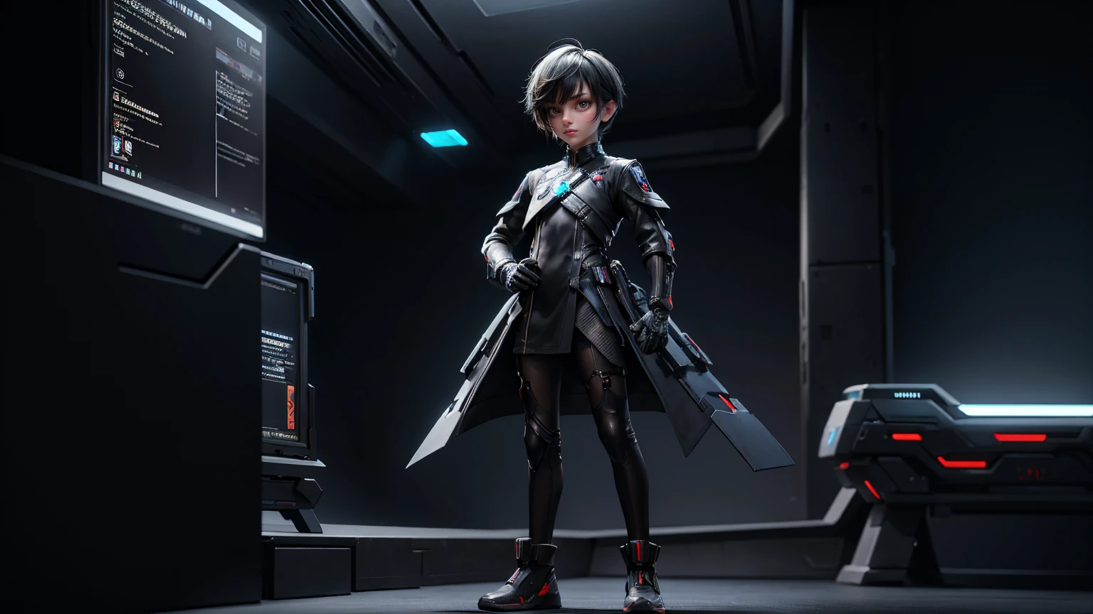 gaming boy, wearing a futuristic gaming dress, , black hairs, futuristic dress, gaming full straight standing pose, student, , Full body, boy, , gaming boy, Simple plain background, HD, standing, modern futuristic dress, front view, modern dresses, unique, Buzz Cut hair style, short hairs.