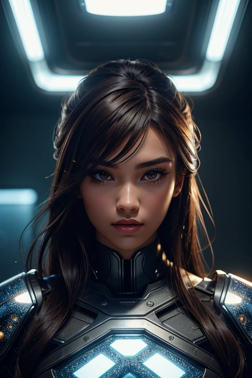 1girl, Kiriko , overwatch, reflective, glistening skin, studio, super detailed, HD, visible pores, perfect hair, very detailed hair, perfect, very beautiful, a hyper realistic, masterpiece, highly detailed, cinematic lighting, ray tracing, cinematic composition. award winning photo, high contrast, light sparkles, clear face, beautiful dark brown eyes, eyes match, perfect eyelashes