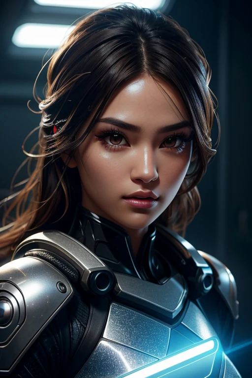 1girl, Kiriko , overwatch, reflective, glistening skin, studio, super detailed, HD, visible pores, perfect hair, very detailed hair, perfect, very beautiful, a hyper realistic, masterpiece, highly detailed, cinematic lighting, ray tracing, cinematic composition. award winning photo, high contrast, light sparkles, clear face, beautiful dark brown eyes, eyes match, perfect eyelashes