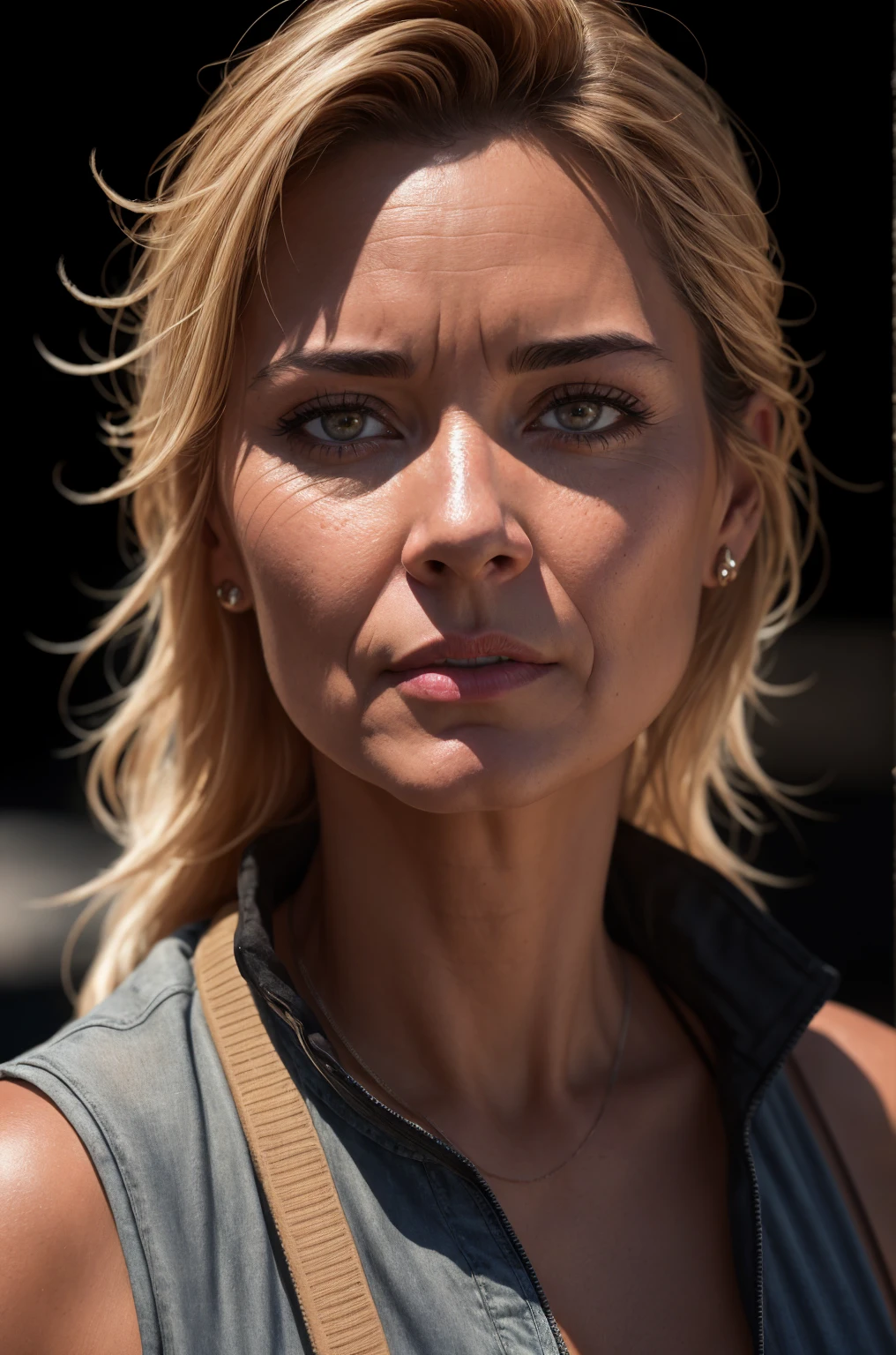 nbdy-julia-sd15, beautiful mature college woman, in sleeveless sweater, inside, ((slim, petite)), photorealistic, photo, masterpiece, realistic, realism, photorealism, high contrast, photorealistic digital art trending on Artstation 8k HD high definition detailed realistic, detailed, skin texture, hyper detailed, realistic skin texture, armature, best quality, ultra high res, (photorealistic:1.4),, high resolution, detailed, raw photo, sharp re, by lee jeffries nikon d850 film stock photograph 4 kodak portra 400 camera f1.6 lens rich colors hyper realistic lifelike texture dramatic lighting unrealengine trending on artstation cinestill 800