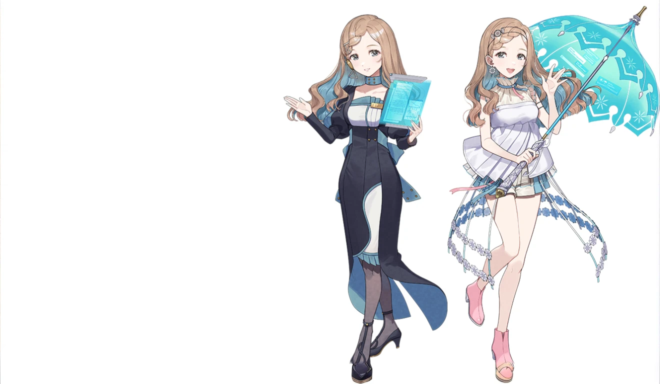Please use this sample to draw a woman holding an umbrella.