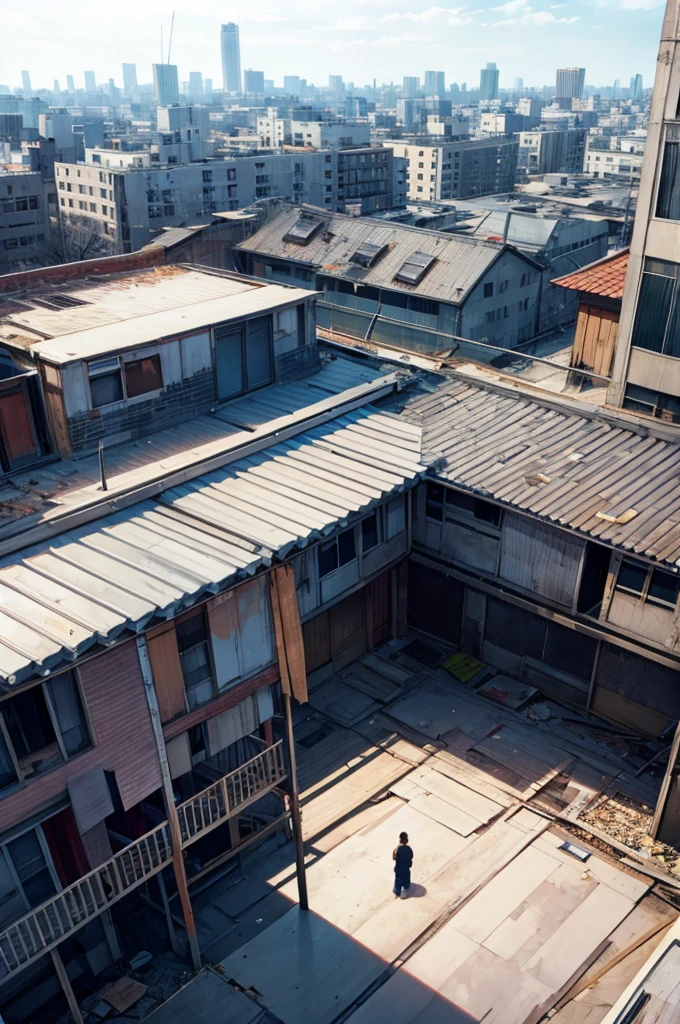 Rooftop、No people、Abandoned Building