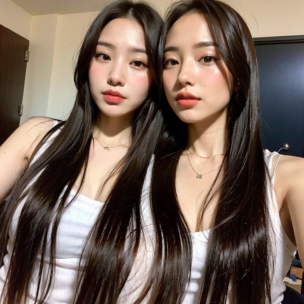 ulzzang-6500-v1.1, (Photoreal), (genuine:1.4), (muste piece:1.3), beautiful women, Female college student, masterpiece, 90&#39;s vibe, Classic Look, highest quality, super detailed, photo-realistic, shining eyes, detailed face, clavicle, beautiful eyes, black eye, detailed eyeshadow, black hair, lip gloss, pink lip, Makeup, (Charm:1.5), sharp focus, clear eyes, hunter's eyes, eyelash, full body, (wavy hair:1.1),(short hair:1.3), nsfw, light pink nipples,(election of pink nipples:1.2), spread legs, squatting, pussy focus, cameltoe, spread pussy wide, vaginal fingers, pubic hair