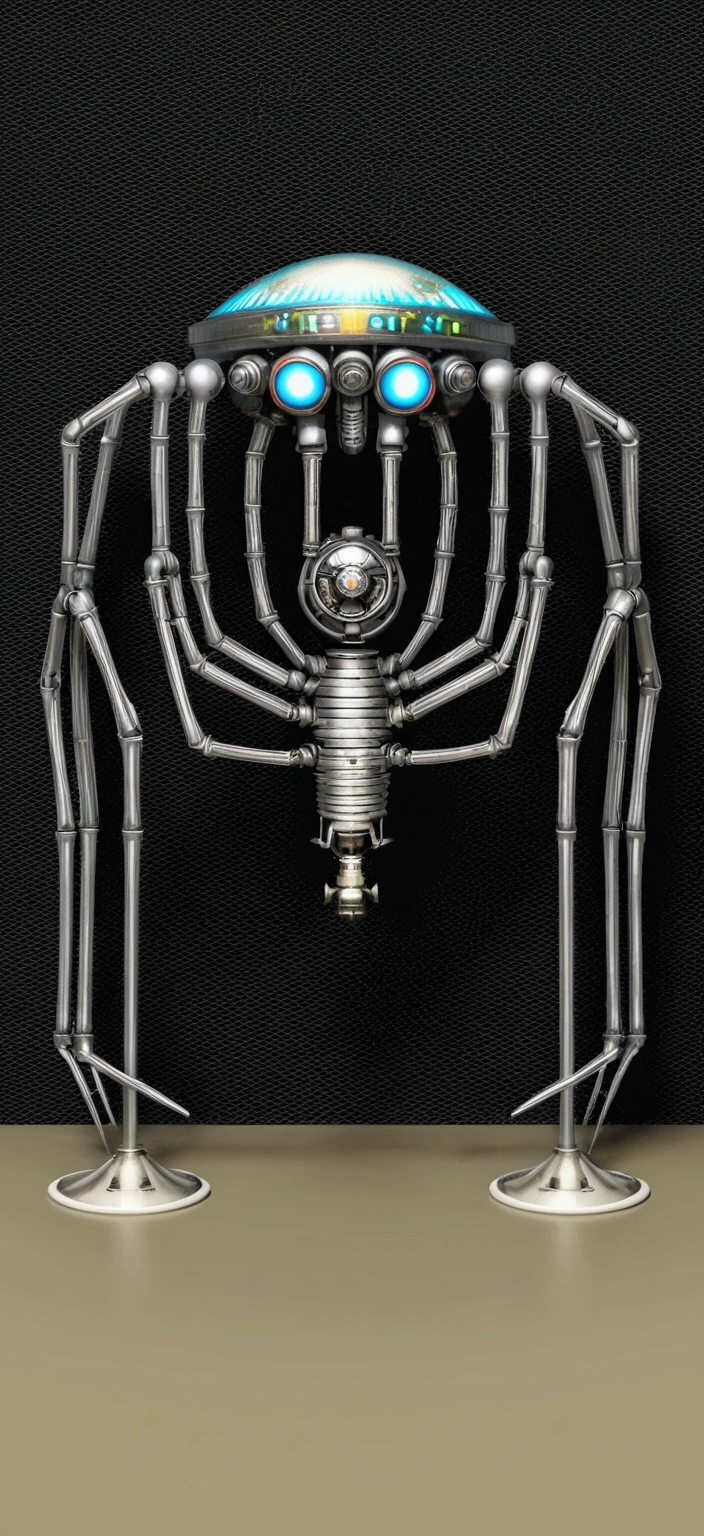 theRe is a Robot that is standing in fRont of a wall, a digital RendeRing inspiRed by hR gigeR, dRibble, creation, anthRopomoRphic machine, mechanical spideR legs, in the style of h R gigeR, h.R. Giger style, h. R. Giger style, style of giger, ReactoR coRe