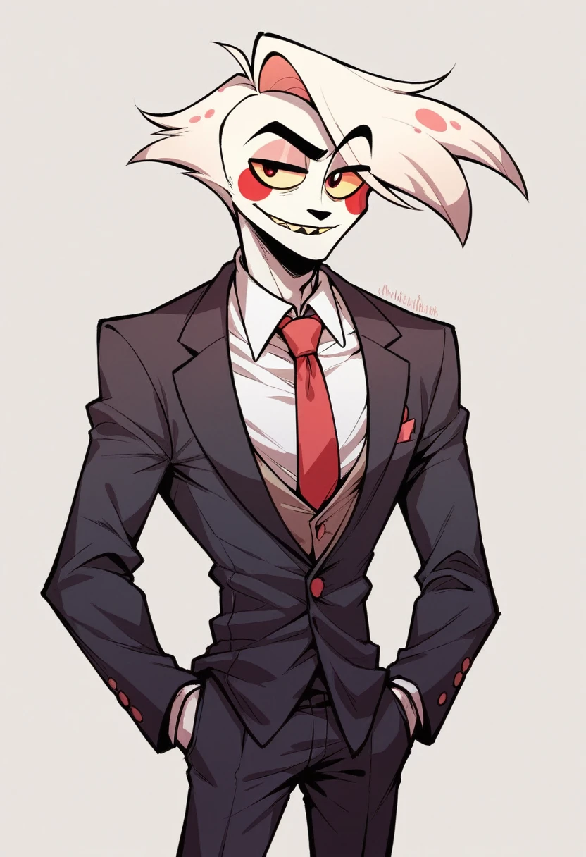 Hazbin Hotel American Animation,male,suit,tie