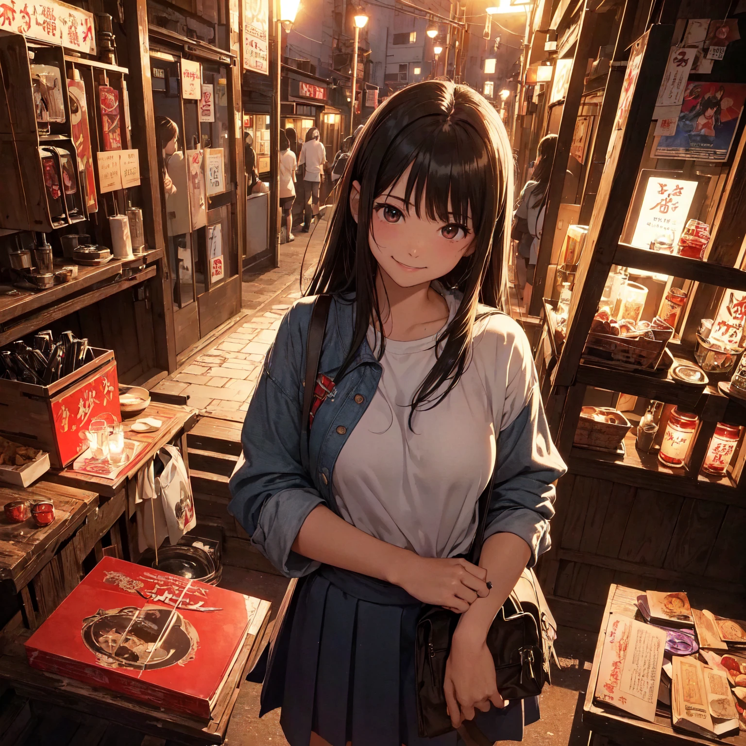 (masterpiece、Highest quality)、(Japan favelas、Seedy Night City)、((Unhygienic and lifeless:1.4、Shady Red Light District)、((tits、Pussy、Junior high school girl、3 or more cute girls、smile、fun))、((Unsanitary and dim))、Shady Red Light District、Sale of drinks、(Outer phase)、smile、Happy schoolchildren、Perfect Anatomy