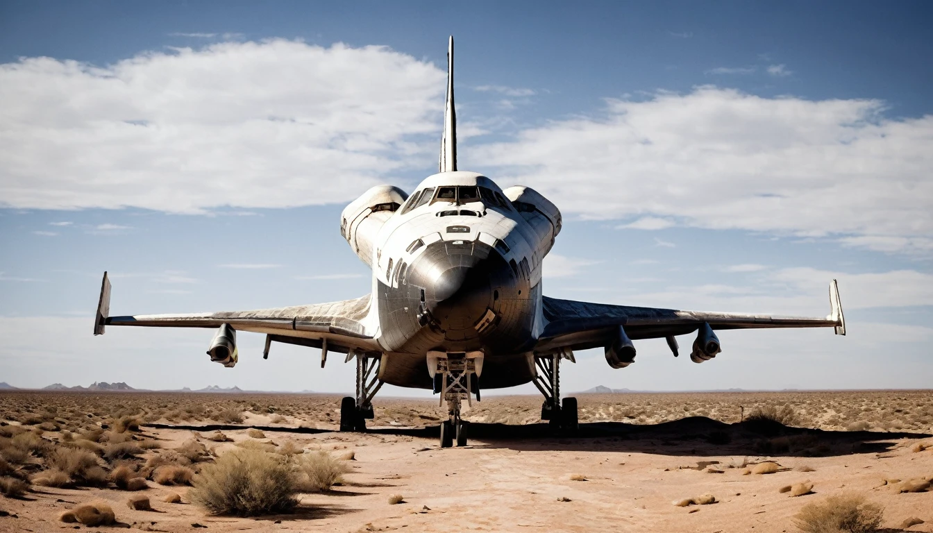 Space Shuttle desert post apocalyptic