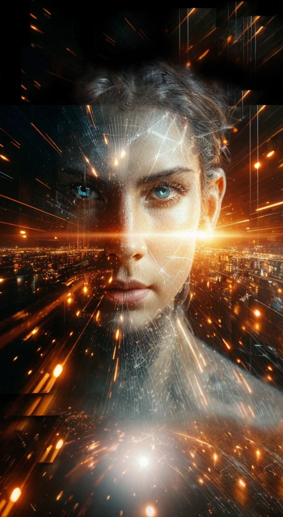 a very real image. an elevated dimension, full of peace and love. Photorealism, full view, very detailed image, very realistic, hyperrealism, cinematography, Ultra HD, 8k, Unreal Engine 5, sharp focus, intricate and mysterious masterpiece. (Long exposure photography Highly detailed, high-detailed close-up portrait art illustration - Final quality medium shot, backlit, rich and eye-catching. Enigmatic and mysterious manipulations (rule of thirds composition), ((detailed environment with lines strong), Better quality, on camera, white light, warm and clean aesthetics, dazzling screen composed of millions of bright ultraviolet lights, HDR.