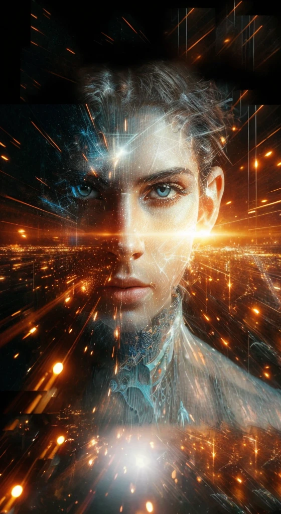 a very real image. an elevated dimension, full of peace and love. Photorealism, full view, very detailed image, very realistic, hyperrealism, cinematography, Ultra HD, 8k, Unreal Engine 5, sharp focus, intricate and mysterious masterpiece. (Long exposure photography Highly detailed, high-detailed close-up portrait art illustration - Final quality medium shot, backlit, rich and eye-catching. Enigmatic and mysterious manipulations (rule of thirds composition), ((detailed environment with lines strong), Better quality, on camera, white light, warm and clean aesthetics, dazzling screen composed of millions of bright ultraviolet lights, HDR.