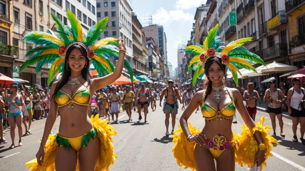 A distant view of the Samba Carnival