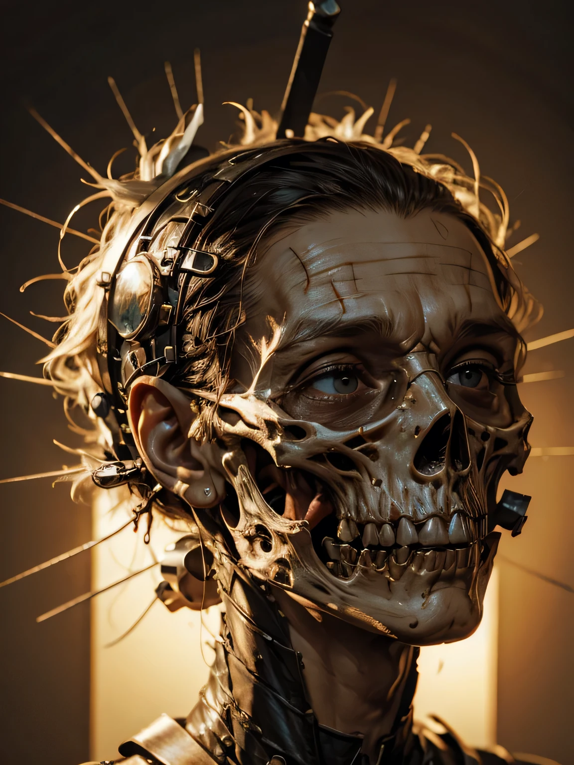 A dissected head