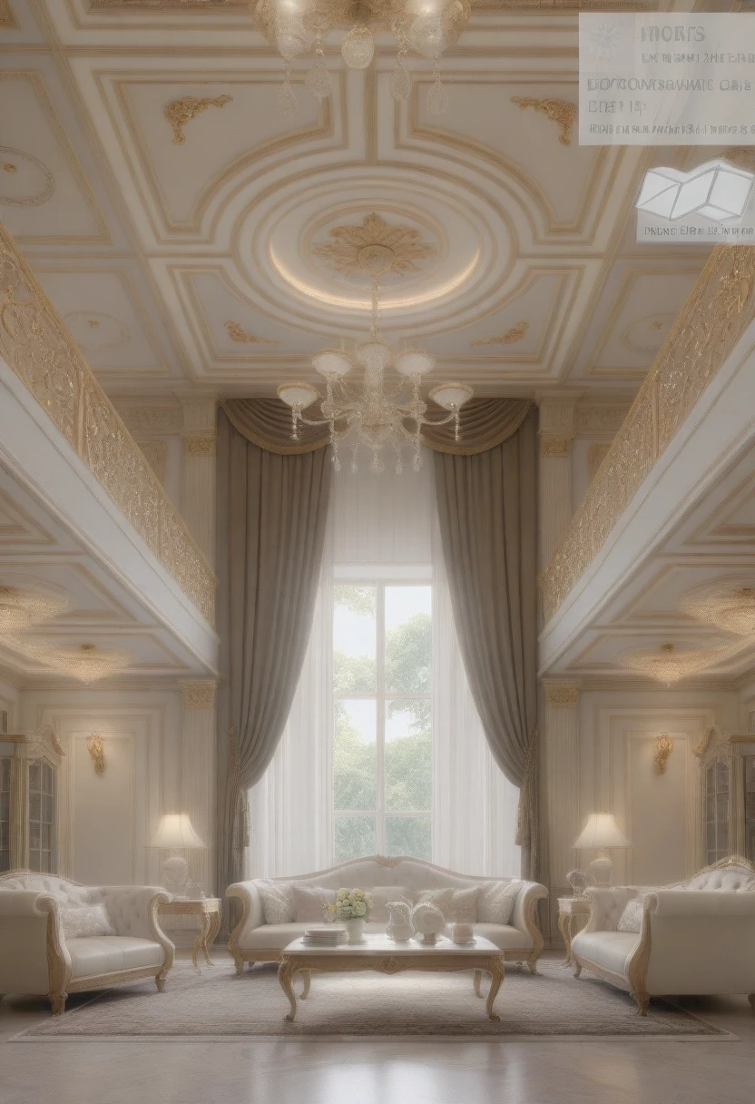 RAW photo, masterpiece, a view of a living room with a couch, chairs, and a chandelier, highly detailed interior, neo - classical style, neoclassical style, neoclassicism style, interior architect architectural visualization, neoclassical style, in style of classicism, white light sun, rendered in vray, rendered in v-ray, rendered in unreal engine 3d, (photorealistic:1.2), (photorealistic:1.5), best quality, ultra high res, architechture, (leather sofa detail:1.5), neoclassic house, (detailed railing neoclassic:1.5), luxury neoclassical villa, (mable floor details:1.5), (detailed neoclassical carpet:1.5), in the style of neoclassical scene, glass windows, best quality, (Intricate lines:1.5), ((Photorealism:1.5)),(((hyper detail:1.5))), archdaily, award winning design, (dynamic light:1.3), (day light:1.2), (perfect light:1.3), (shimering light :1.4),  refection glass windows, (curved line architecture arch:1.2), photorealistic, FKAA, TXAA, RTX, SSAO, Post Processing, Post-Production, CGI, VFX, SFX, Full color,((Unreal Engine 5)), Canon EOS R5 Camera + Lens RF 45MP full-frame CMOS sensor, HDR, Realistic, Cinematic intricate detail, extreme detail, science, hyper-detail, FKAA, super detail, super realistic, crazy detail, intricate detail, nice color grading, reflected light on glass, eye-catching wall lights, unreal engine 5, octane render, cinematic, trending on artstation, High-fidelity, Viwvid, Crisp, Sharp, Bright, Stunning, ((Lifelike)), Natural, ((Eye-catching)), Illuminating, Flawless, High-quality,Sharp edge rendering, medium soft lighting, photographic render, detailed archviz