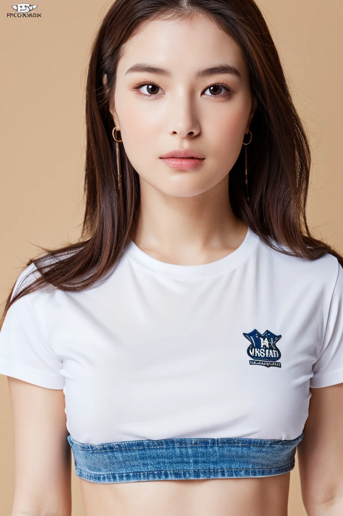 Highest quality, masterpiece, High resolution, 1 Girl,Realistic,,(High definition skin:1.2), 8K  UHD, , Frank, High resolution, 4K, 8k,T-shirt,Cap on,Full body photo.Real