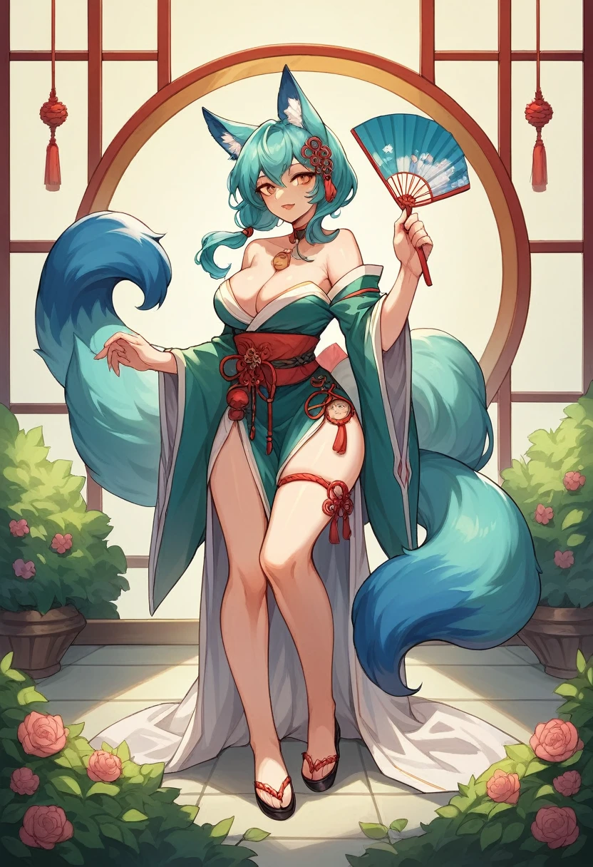 Anime character with cat head and woman with cat face, The fox and the bush, Beautiful fox woman, Full Body Commission, narrow, Detailed fan art, Fox Girl, Very detailed fan art, a beautiful narrow woman, Employable personality, narrow three - tailed fox, [ Character Design ], Women&#39;s Fursona, Fursona Furry Art Commission