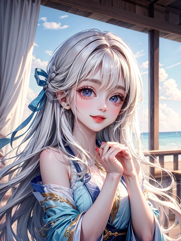 delicate Big eyes I have long hair Cute girl smile シンデレラ
