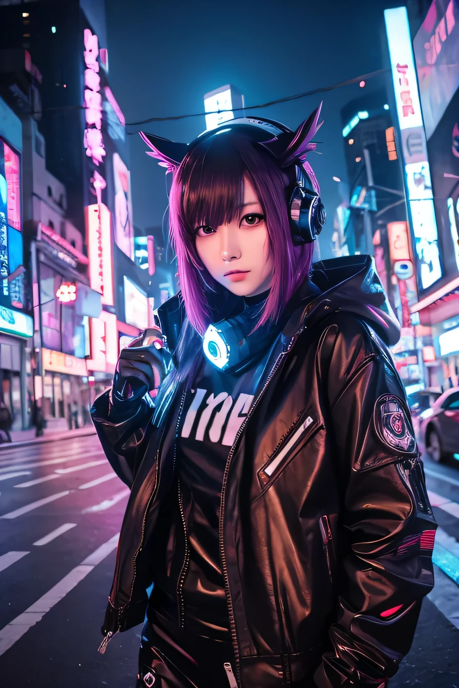 cyber punk owl Anime Style