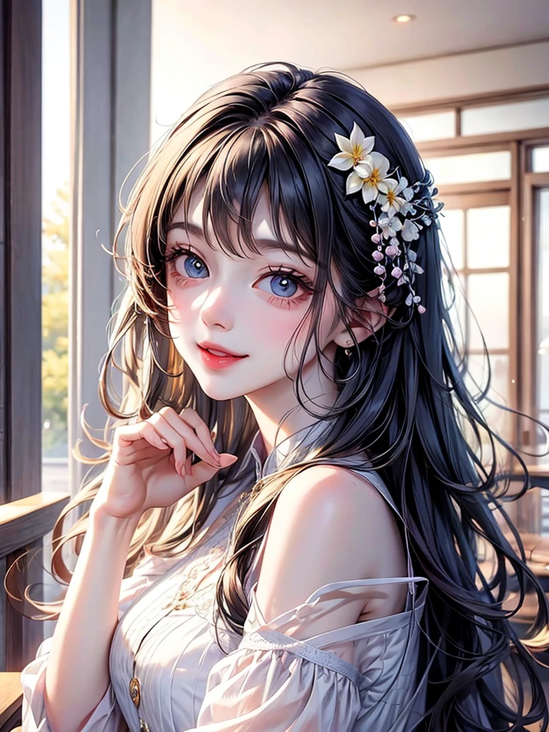 delicate Big eyes I have long hair Cute girl smile シンデレラ