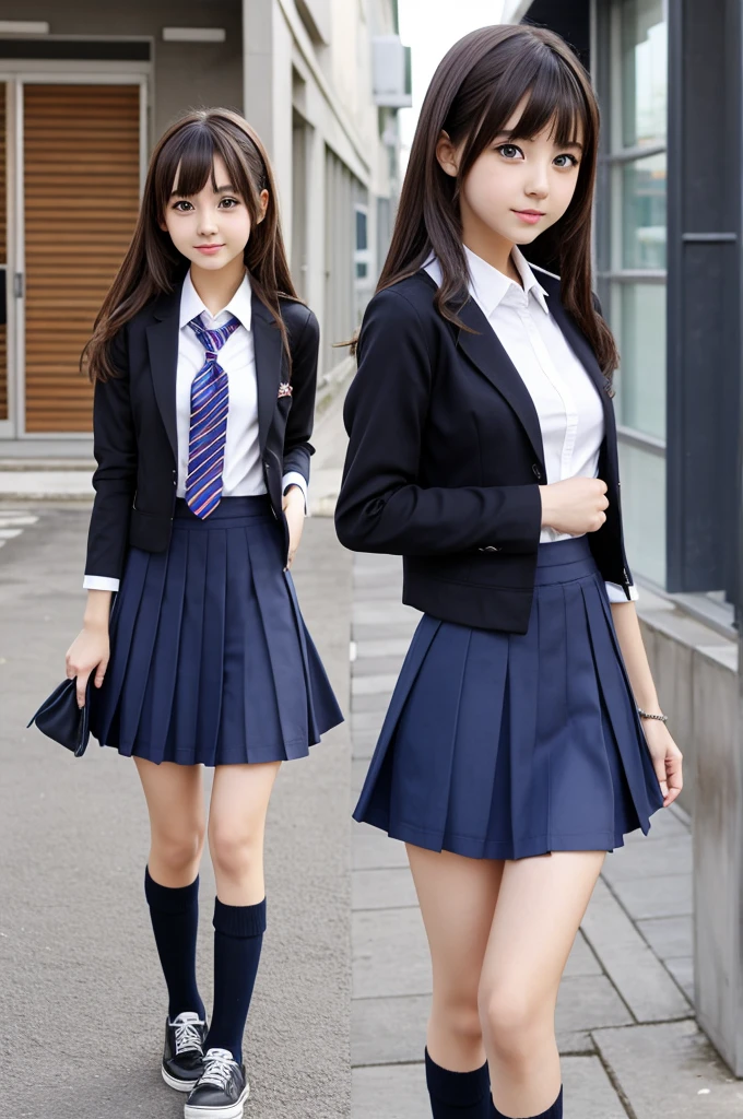 Anime girl with skirt school clothes xxx