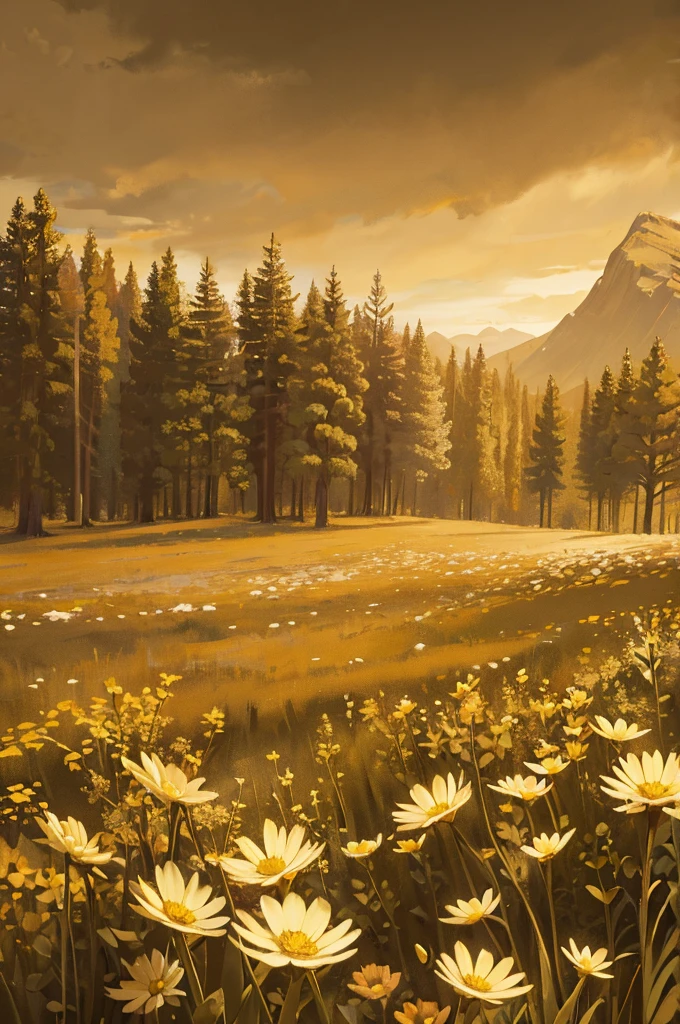 wilderness landscape flowers pictures sepia tone