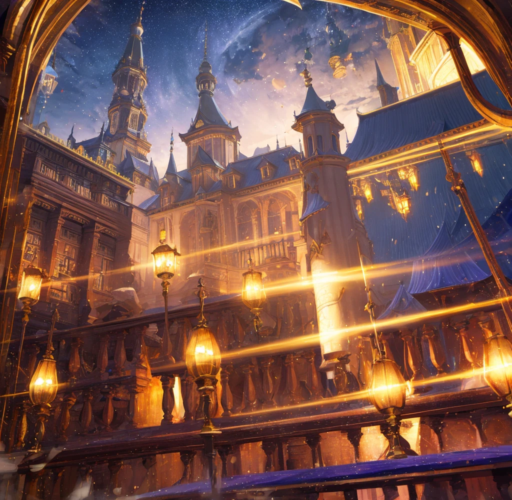 fantasy tavern, night, stars, mystic, high res, ultrasharp, 8K, masterpiece,
