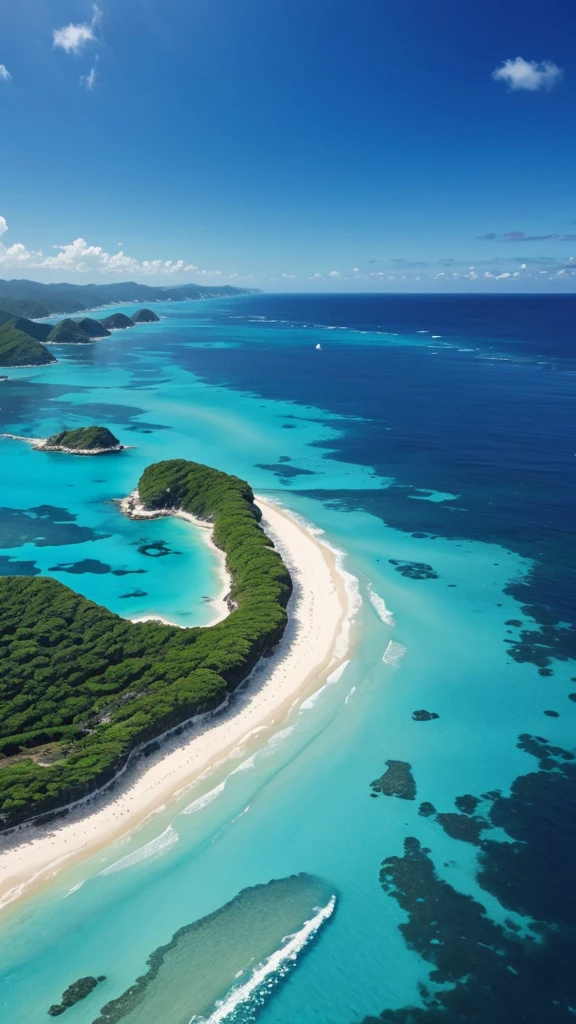 It creates a beautiful sea of very beautiful blue water that gives a lot of tranquility that is like a dream without people there.