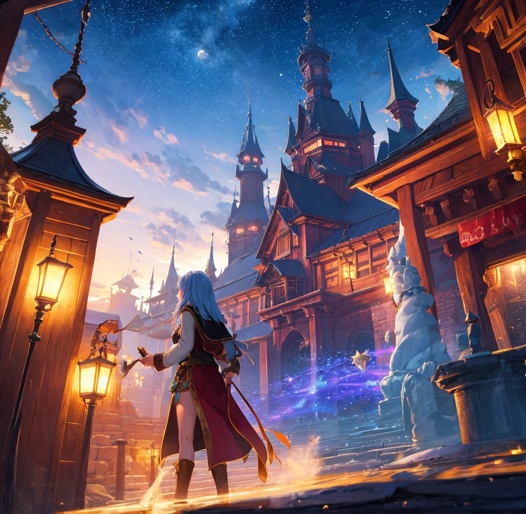 fantasy cozy tavern, night, stars, mystic, high res, ultrasharp, 8K, masterpiece,